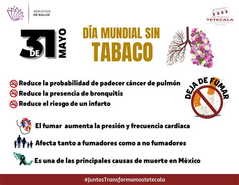 D A Mundial Sin Tabaco H Ayuntamiento De Tetecala