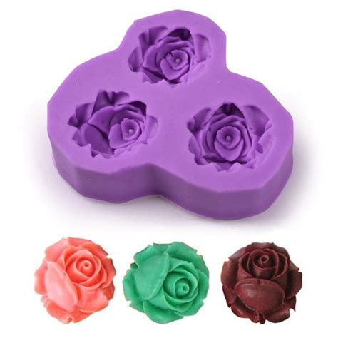 AB53 Molde De Silicone Flores Pasta Americana Biscuit Decor