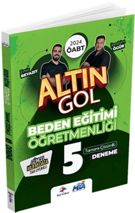 Dizgi Kitap 2024 ÖABT Beden Eğitimi Öğretmenliği Altın Gol 5 Deneme