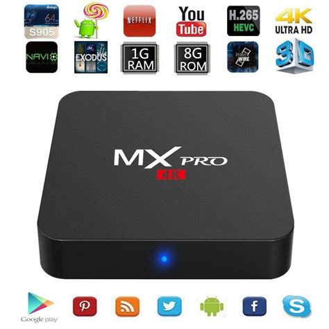 Kekilo MX Pro Amlogic S905 Android 5 1 Lollipop TV Box 4K Quad Core 1G