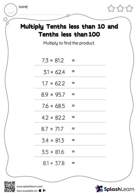 Multiply Decimals By Decimals Worksheets For 5th Graders Online