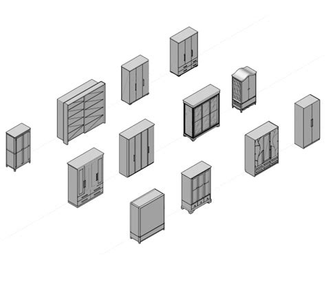 Armarios 3d Dwg Cad Blocks Cadblocksfree Thousands Of Free Autocad Drawings