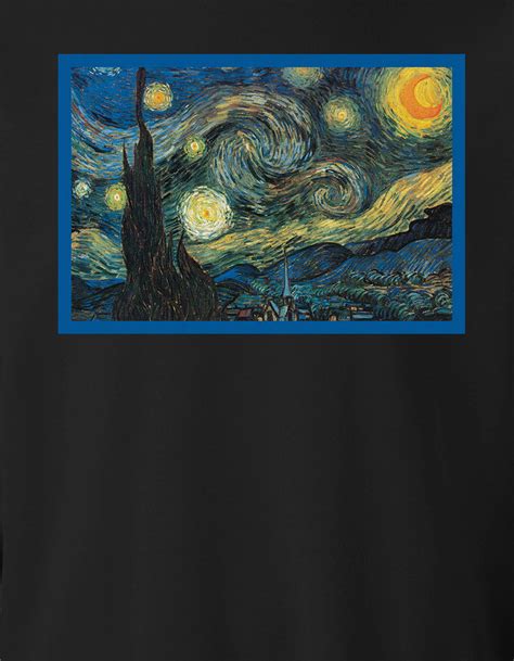 Van Gogh Starry Night Unisex Crewneck Sweatshirt Black Tillys