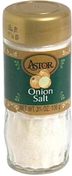 Astor Onion Salt - 3.75 oz, Nutrition Information | Innit