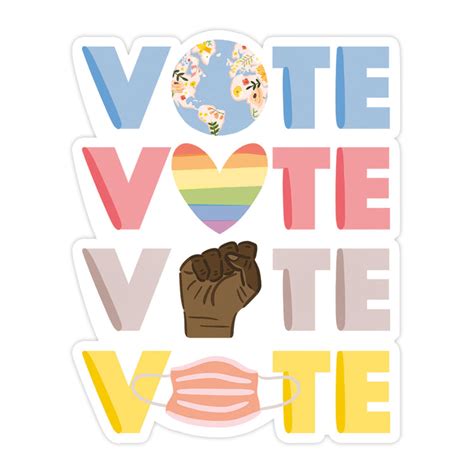 Vote Sticker | Bloomwolf Studio