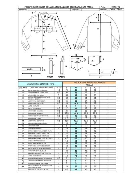 PDF Ficha Técnica Uniforme xlsx DOKUMEN TIPS