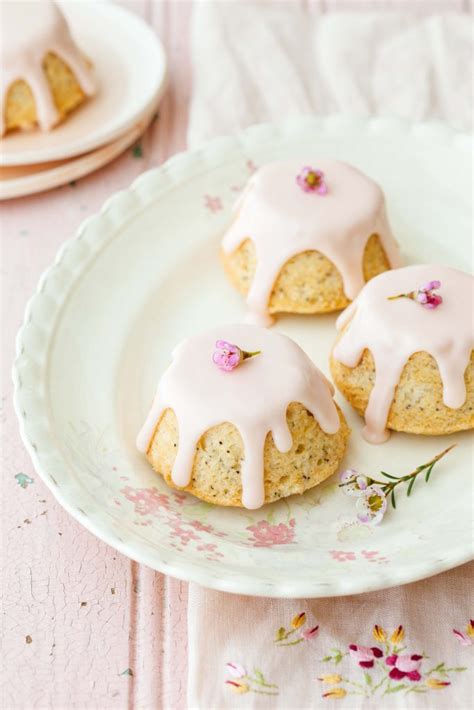 Glazed Mini Lemon Poppyseed Tea Cakes Simple Bites