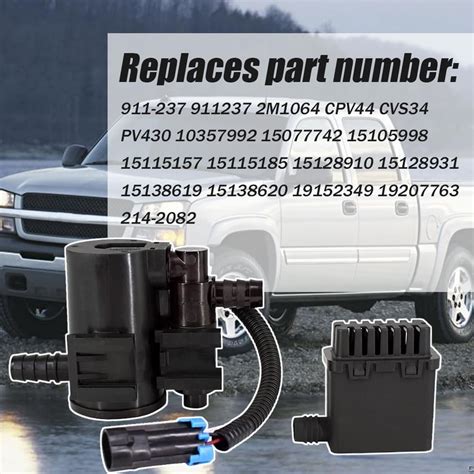 Solenoide de válvula de purga de bote de vapor para Chevy Silverado