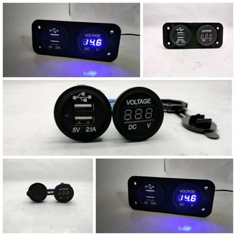 Jual Charger Motor Dual Usb Voltmeter Waterproof Tanam Nmax Jakarta