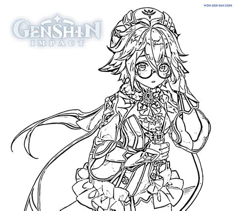 Genshin Impact Coloring Pages Print And Color In 2021 Coloring Pages