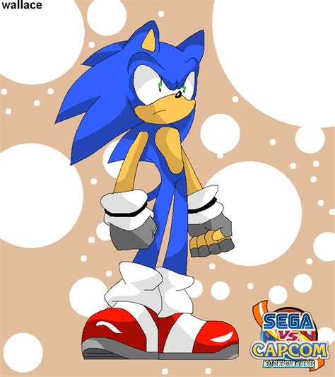 Sega vs Capcom artwork sonic by wallacexteam on DeviantArt