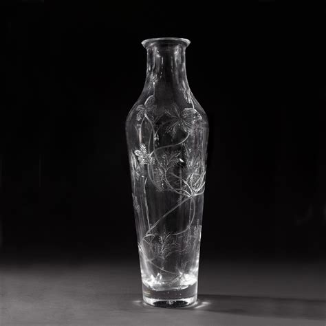 A Very Large Glass Vase Imperial Glass Factory St Petersburg Period