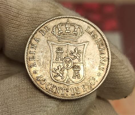 Espa A Isabel Ii C Ntimos De Escudo Madrid Km Plata