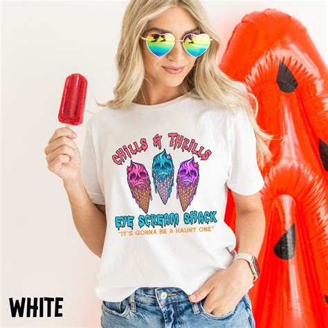 Summerween Ice Cream Shirt Hot Ghoul Summer Tshirt Spooky Halloween Summer Shirt Goth Ghoul