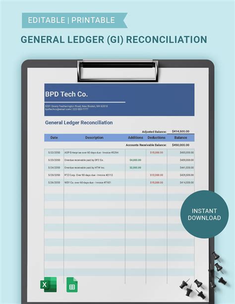 Reconciliation Templates Google sheets - Format, Free, Download | Template.net