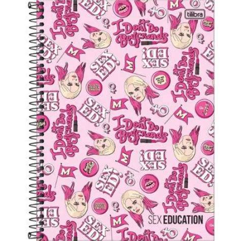 Caderno Universitário Sex Education 1 matéria 80 Folhas Tilibra