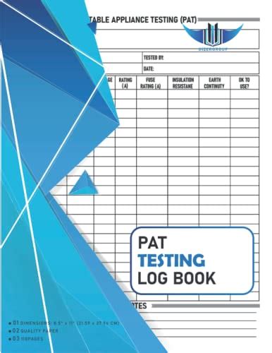 Pat Testing Log Book Record More Than Entries Portable