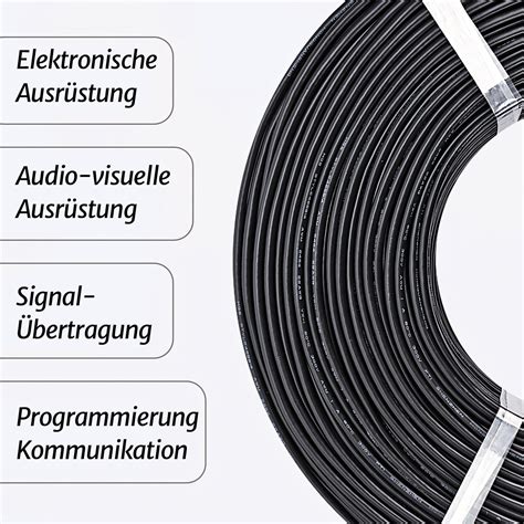 Mehradrige Kabel Litze Leitung Mm Mm Flexibel Schwarz