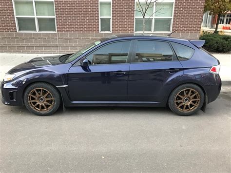 New Wheels Bronze On Plasma Blue Pearl So Awesome Subaru