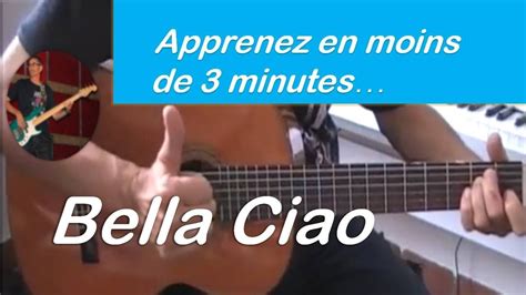 Bella ciao Version originale Mélodie et accords Tuto guitare