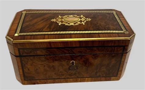 Boite A Th Napol On Iii Marqueterie Boulle Coffret Xix Si Cle Eur