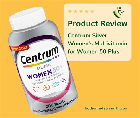 Centrum Silver Womens Multivitamin For Women 50 Plus Supports Memory