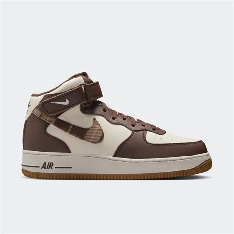 Nike Air Force 1 Mid Brown Plaid Dv0792 100 Grailify