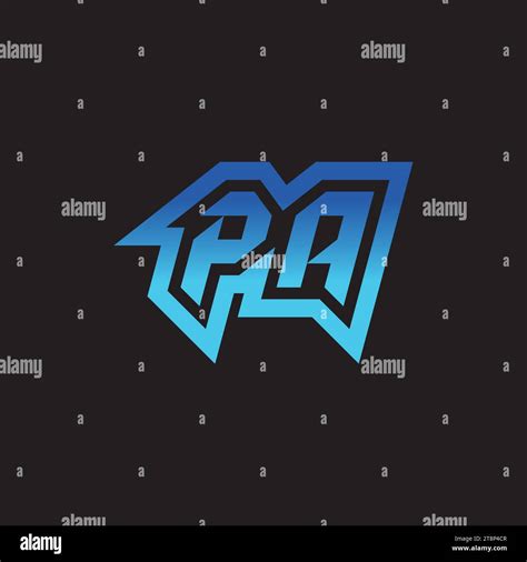 PA Initial Inspiration Logo Design Esport And Gaming Clan Ideas Stock