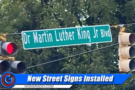 Dr. Martin Luther King Jr. Blvd. Street Signs Installed - WGNS Radio