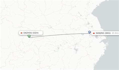 Direct Non Stop Flights From Nanjing To Dazhou Schedules