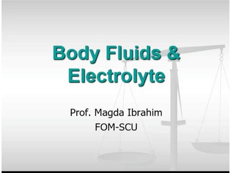 Solution Physiology Body Fluids Studypool