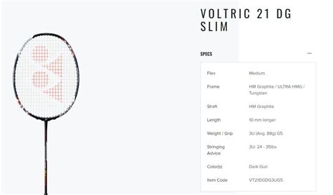 Badminton Yonex Voltric Dg Slim Sports Equipment Sports Games