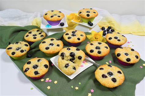 Kokos Heidelbeeren Muffin BallesWorld