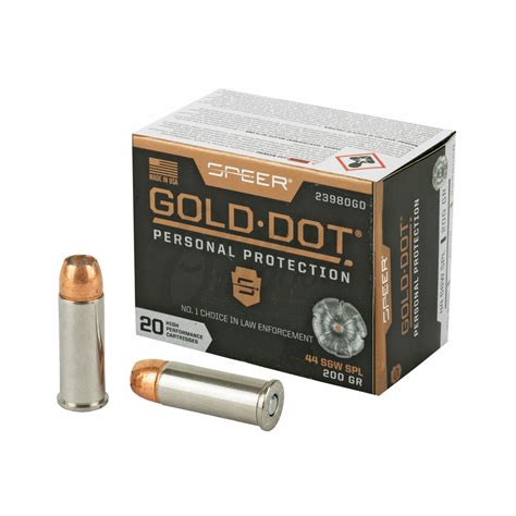 Speer Gold Dot 44 Special Ammo 200 Grain HP 20 Round Box Omaha Outdoors