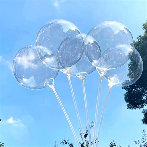 Pcs Clear Bobo Balloons Inches Transparent Bubble Balloon For