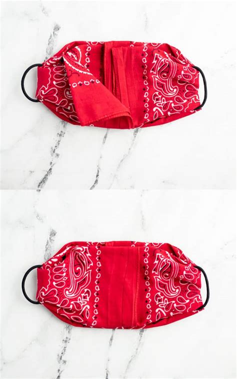 How To Fold A No Sew Bandana Face Mask Sarah Maker