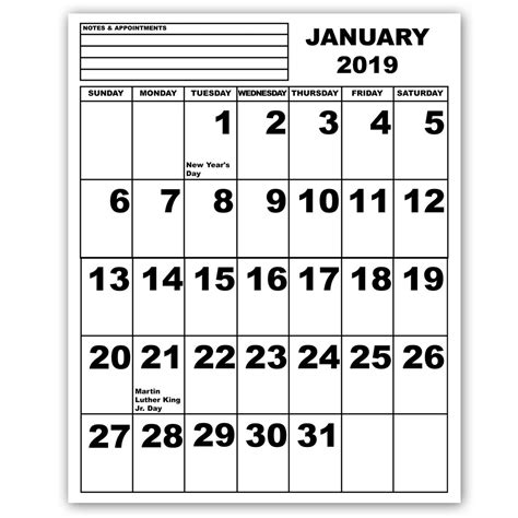 Free Printable Large Print Calendar Ten Free Printable Calendar Hot