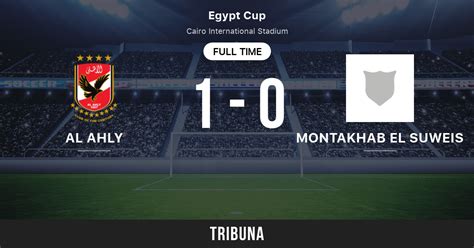 Al Ahly Vs Montakhab El Suweis Live Score Stream And H H Results