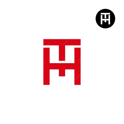 El Diseño Del Logotipo De La Letra Ht Th Monogram Es Simple Vector