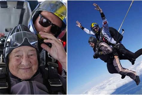 103 Year Old Woman Becomes Worlds Oldest Tandem Skydiver — Owen Clarke