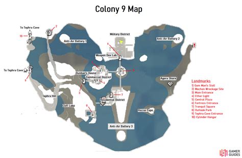 Colony Areas Tour Guide Xenoblade Chronicles Definitive