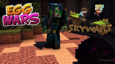 Primer Video Jugando A Skywars Y Eggwars Minecraft Youtube