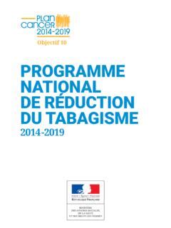 Programme National De R Duction Du Tabagisme Programme National De R