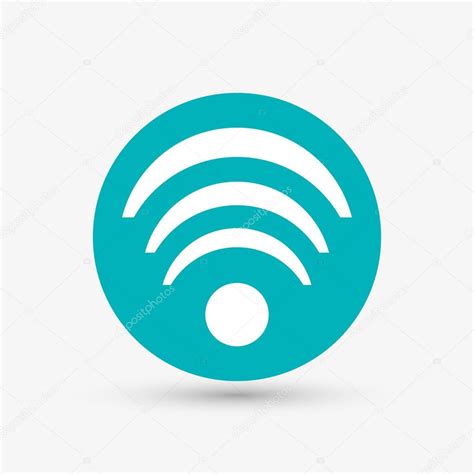 Wifi Design Media Icon Flat Illustration Stock Vector Image By