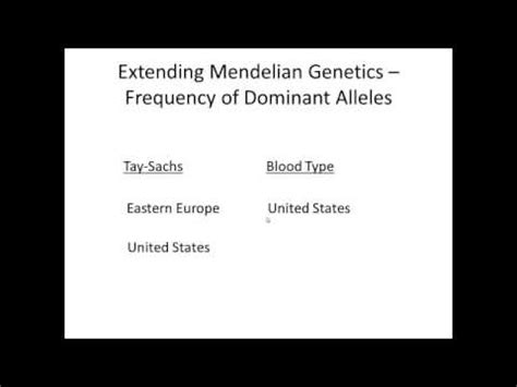 B C Extending Mendelian Genetics Youtube