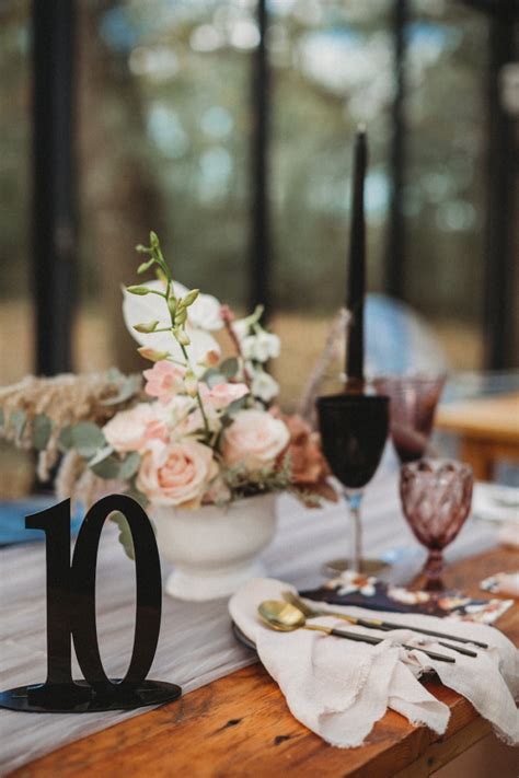 Dramatic Feminine Black Blush And Nude Wedding Ideas
