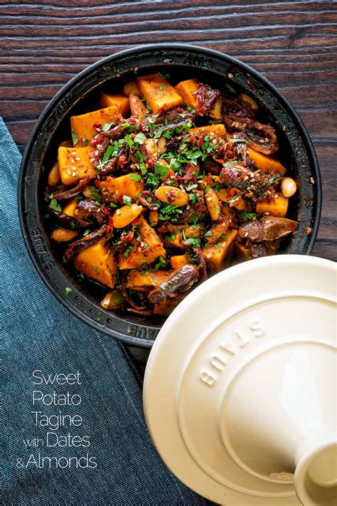 Sweet Potato Tagine With Dates And Almonds Krumpli