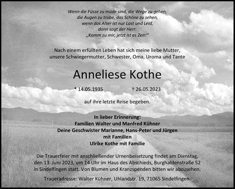 Anneliese Kothe Gemeinsam Gedenken