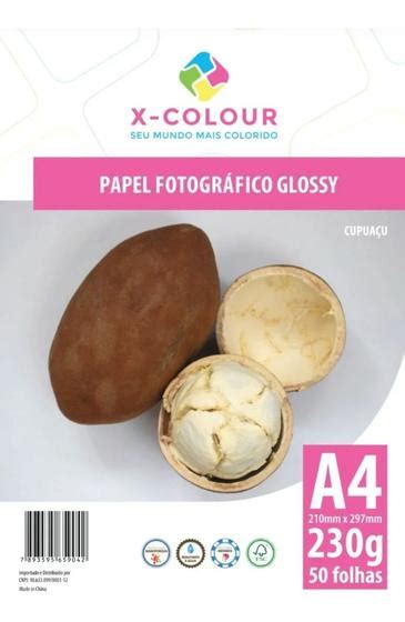 Papel fotográfico glossy 230GR a prova de d água A4 X COLOUR 100 FOLHAS