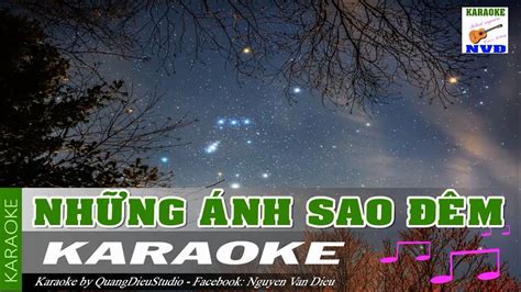 Nh Ng Nh Sao M Karaoke Tone Nam Youtube